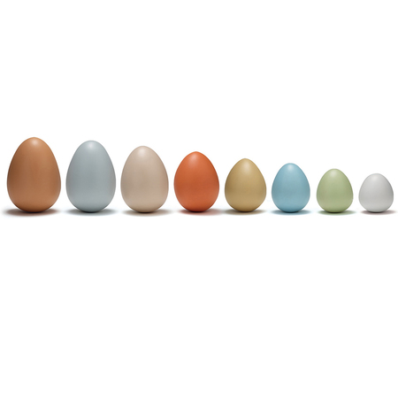 YELLOW DOOR Size-Sorting Eggs, Set of 8 1088